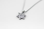 Star of David necklace for men am yisrael chai lion jewish gift from Israel