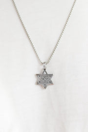 Star of David necklace for men am yisrael chai lion jewish gift from Israel
