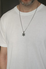 Star of David necklace for men am yisrael chai lion jewish gift from Israel