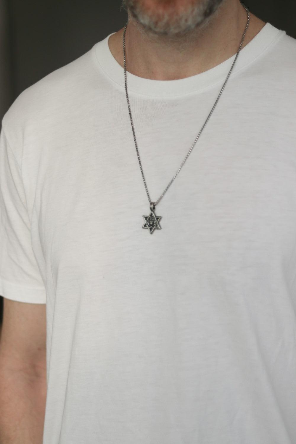 Star of David necklace for men am yisrael chai lion jewish gift from Israel