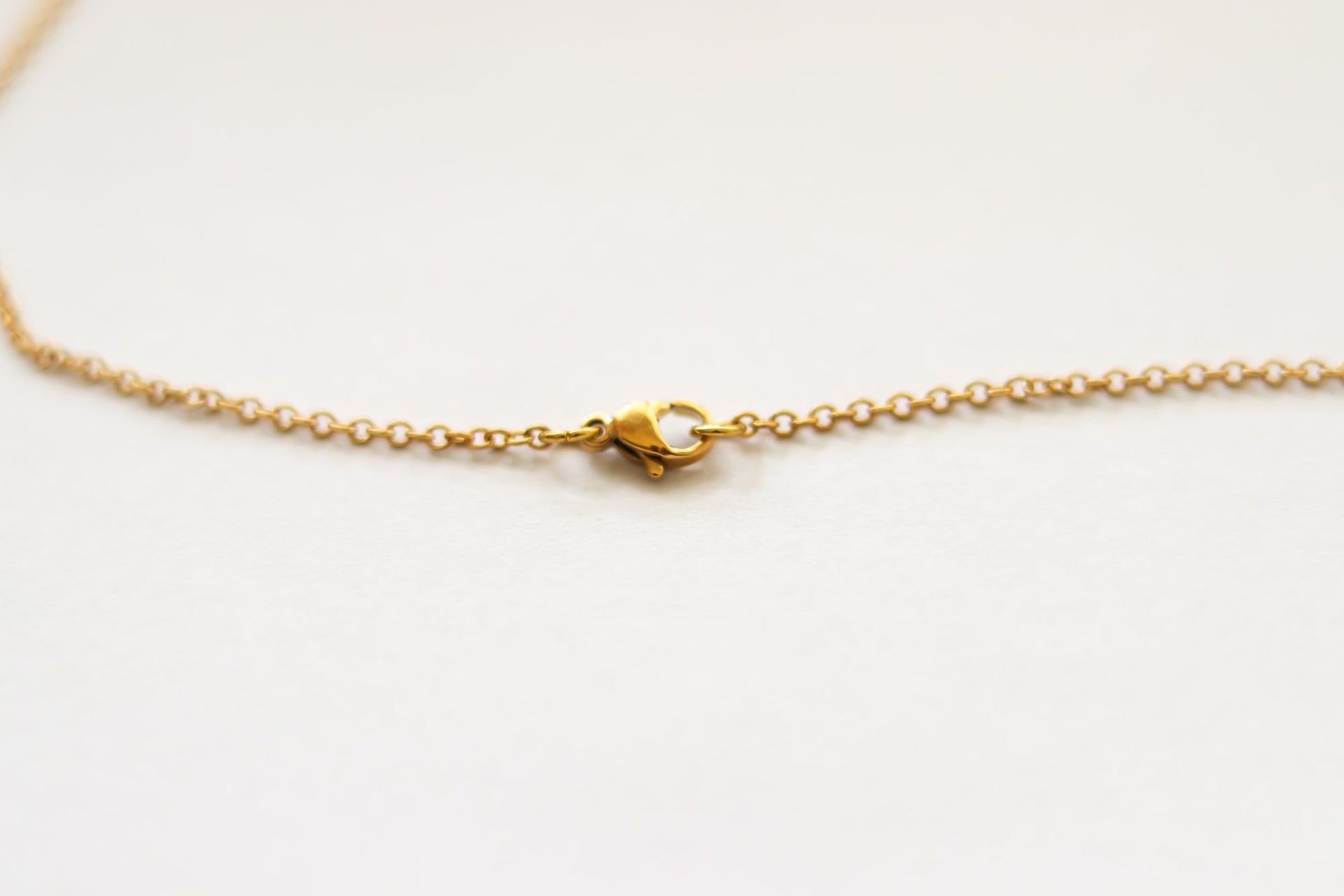Gold triangle necklace for men, stainless steel chain necklace - shani-adi-jewerly