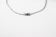 small cross pendant silver chain necklace stainless steel for men