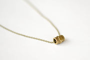 Bronze Hamsa tube chain necklace for men - shani-adi-jewerly