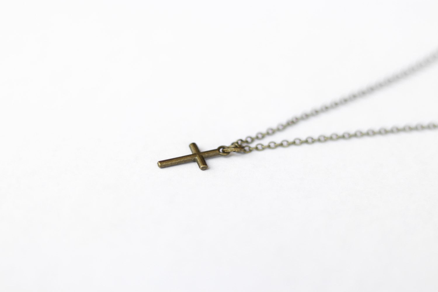 bronze cross chain necklace for men - shani and adi jewelry
