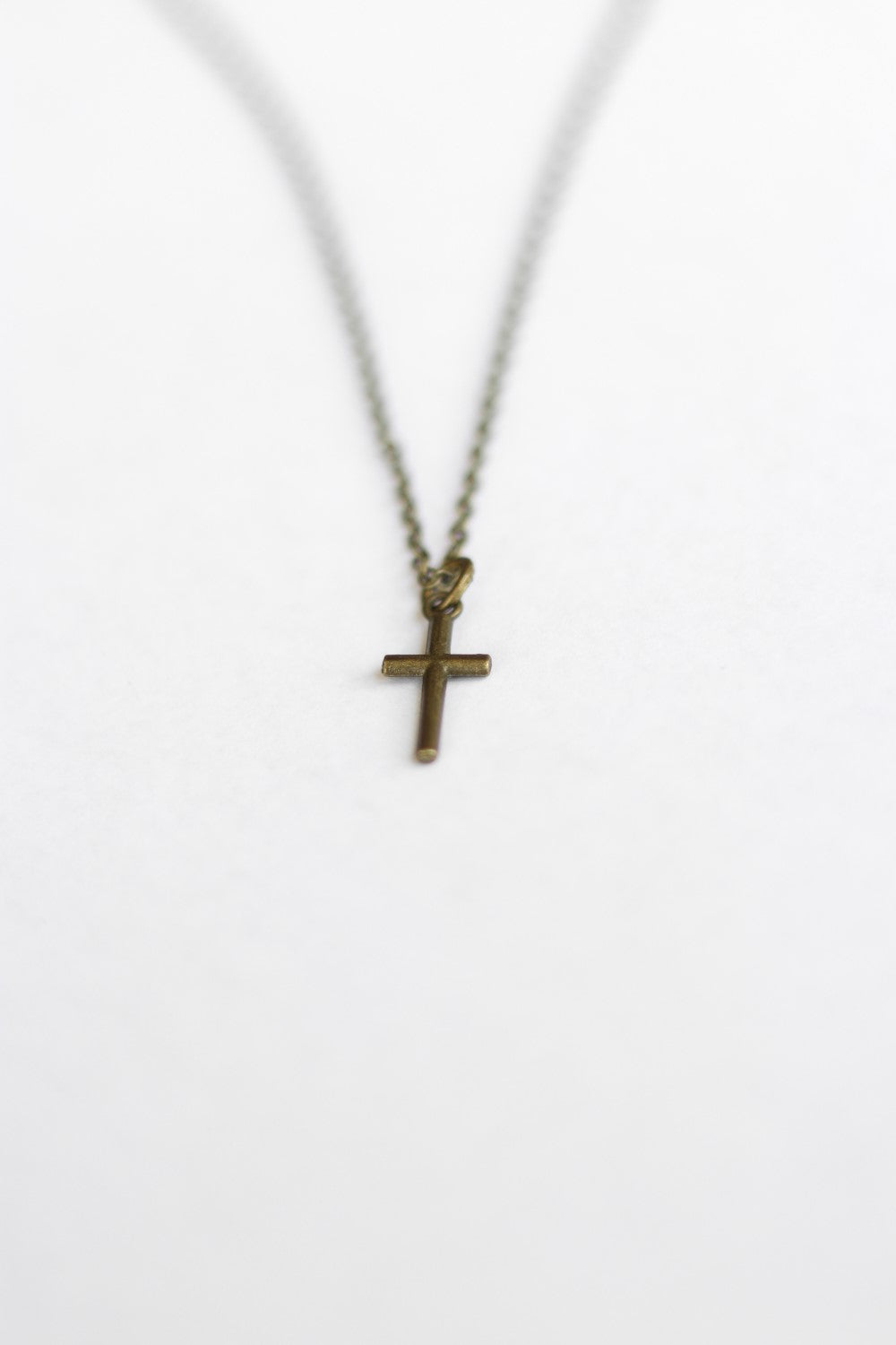bronze cross chain necklace for men - shani and adi jewelry