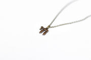 bronze chai Hebrew jewish chain necklace for men - shani and adi jewelry