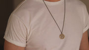bronze big om chain necklace for men - Shani and Adi Jewelry