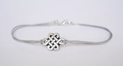 Infinity bracelet for men, gray cord - shani-adi-jewerly
