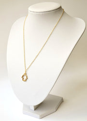 Gold chain women's Hamsa necklace - shani-adi-jewerly