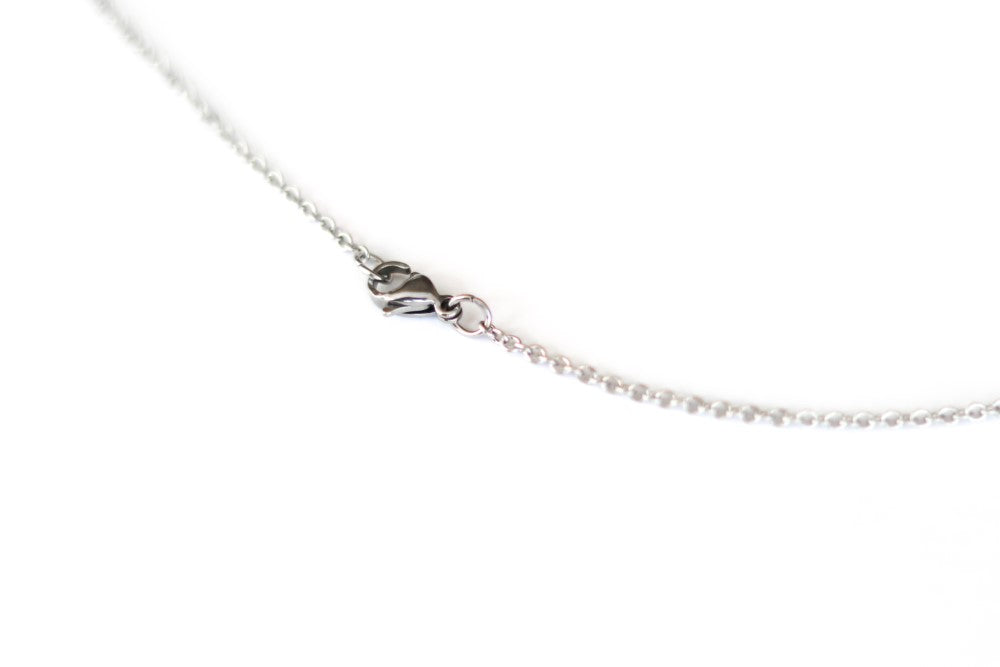 World map necklace for men