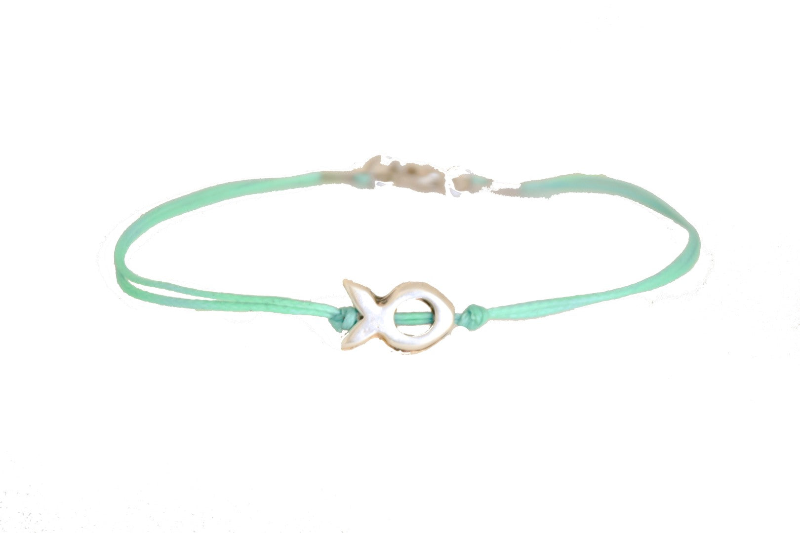 Men's Bracelet with a Silver Tone Fish Charm, Fisherman Gift for Him, Nautical Jewelry