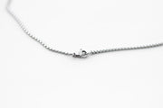 double horn half moon necklace for men
