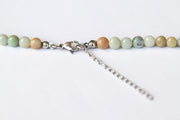 Amazonite necklace for men, beaded necklace, men's necklace with stone beads, 6mm beads, good luck, adjustable, gift for him, mens jewelry