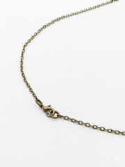 Whale Tail Necklace For Men Bronze Tone Dolphin Tail Pendant Custom Length Chain