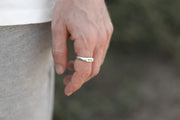 Personalized ring for men, Men's Ring with Engraved Name, Silver Initial ring for him, Gift for Father Husband, adjustable custom ring