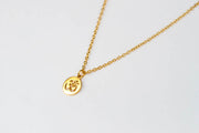 gold om chain necklace for men