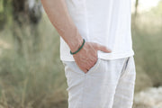 Malachite bracelet for men
