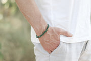 Malachite bracelet for men