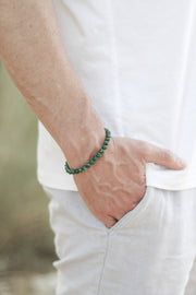 Malachite bracelet for men