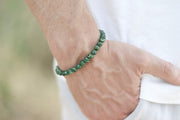 Malachite bracelet for men