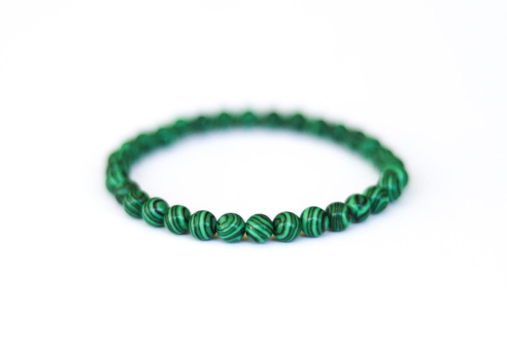 Malachite bracelet for men