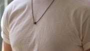 bronze initial chain necklace for men - Shani and Adi Jewelry