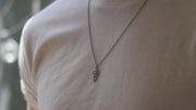 silver spear chain necklace for men - Shani and Adi Jewelry