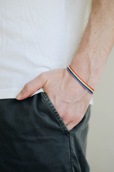 Pride bracelet, rainbow flag bracelet - shani-adi-jewerly