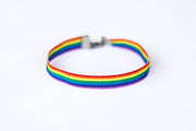 Women's Pride bracelet, rainbow flag strap bracelet, LGBTQ gift - shani-adi-jewerly