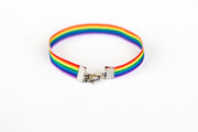 Women's Pride bracelet, rainbow flag strap bracelet, LGBTQ gift - shani-adi-jewerly