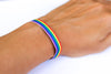 Women's Pride bracelet, rainbow flag strap bracelet, LGBTQ gift - shani-adi-jewerly