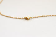 Gold triangle necklace for men, stainless steel chain necklace - shani-adi-jewerly