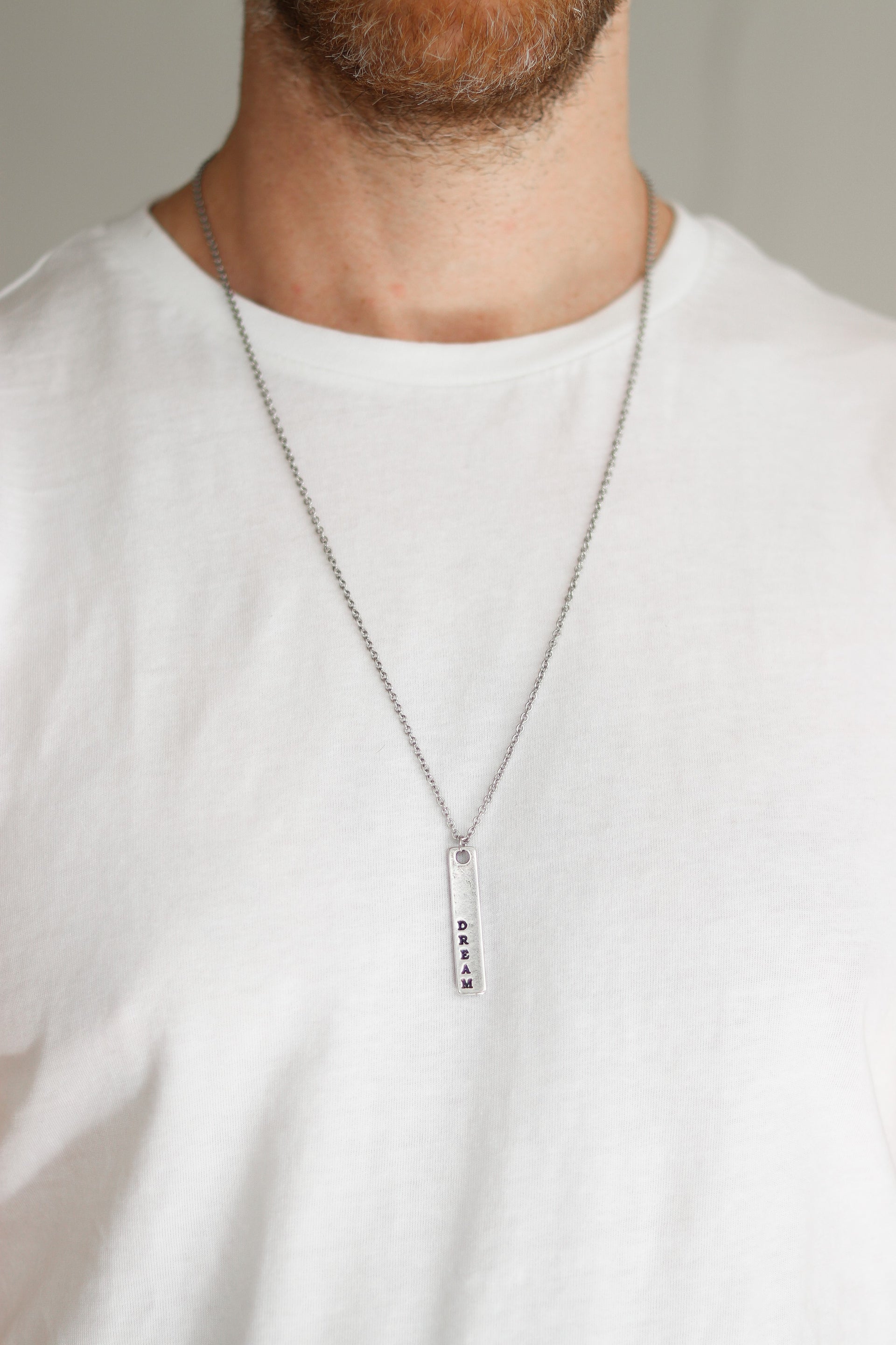 Silver dream chain necklace for men - shani-adi-jewerly