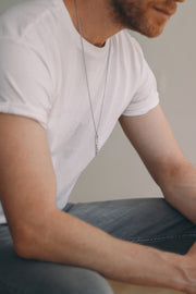 Silver dream chain necklace for men - shani-adi-jewerly