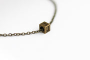 bronze initial chain necklace for men - Shani and Adi Jewelry