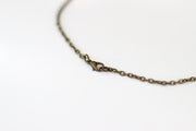 bronze initial chain necklace for men - Shani and Adi Jewelry