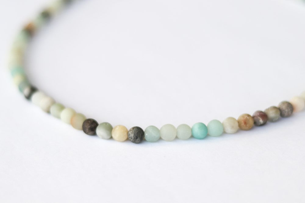 Amazonite necklace for men