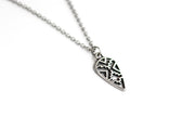 silver spear chain necklace for men - Shani and Adi Jewelry