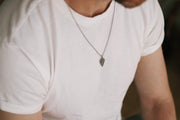 silver spear chain necklace for men - Shani and Adi Jewelry