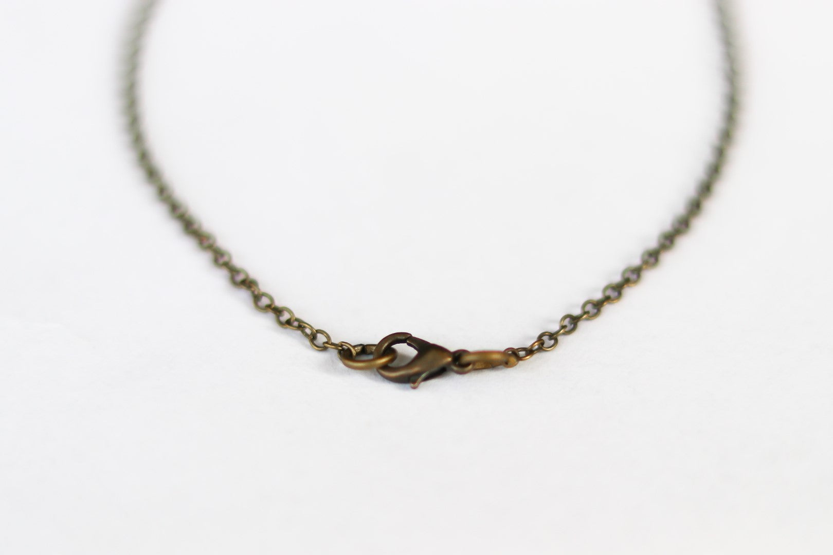 Bronze triangle necklace for men, chain necklace - shani-adi-jewerly