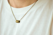 Bronze Hamsa tube chain necklace for men - shani-adi-jewerly