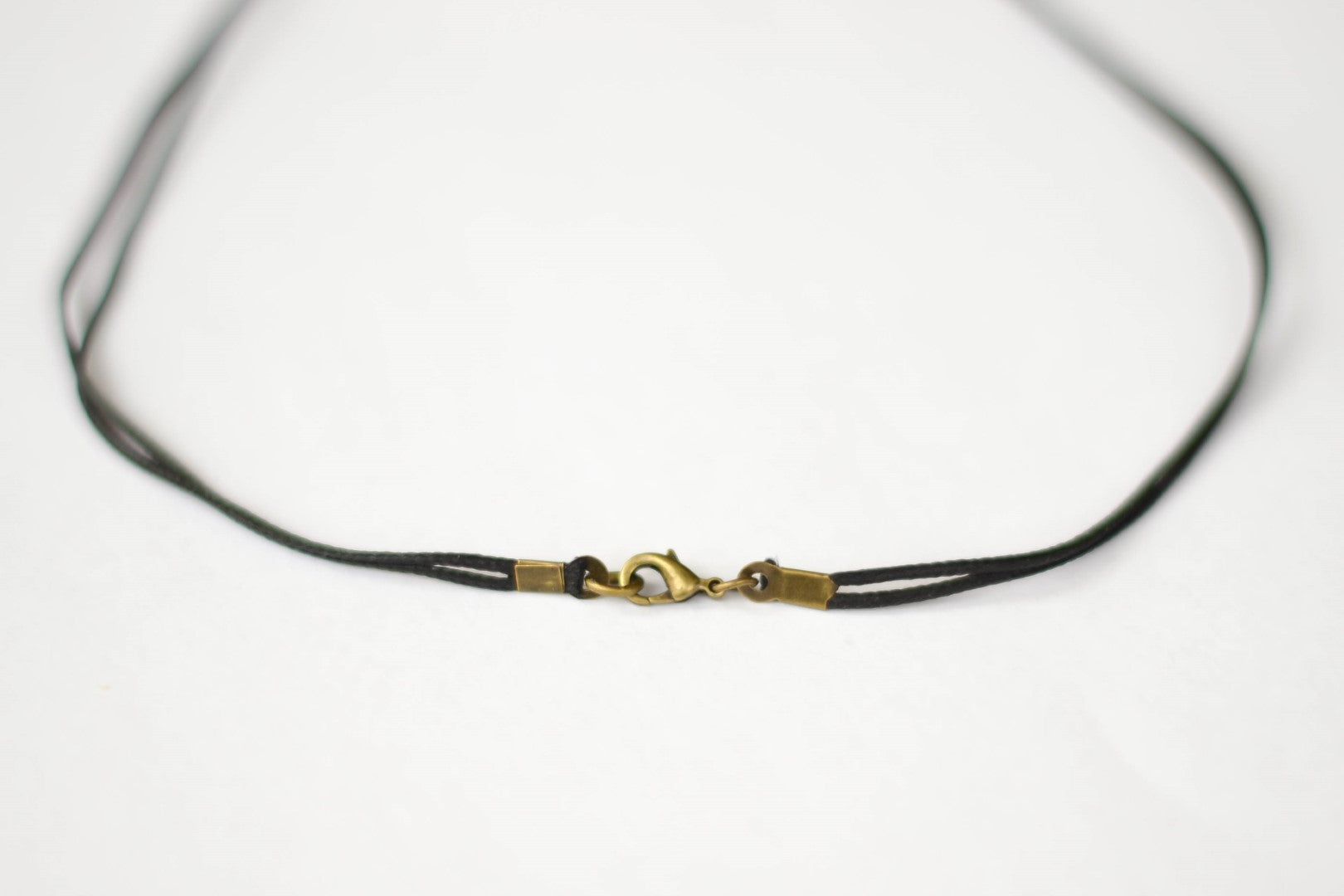 Bronze star of david necklace for men, black cord - shani-adi-jewerly