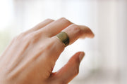 bronze flat ring for women - shani and Adi Jewelry
