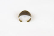 bronze flat ring for women - shani and Adi Jewelry