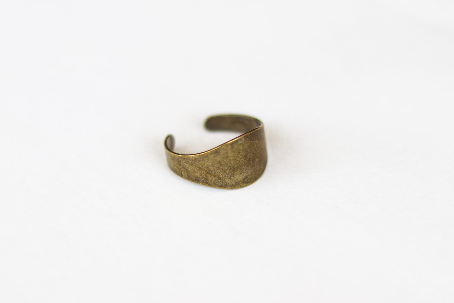 bronze flat ring for men - shani and Adi Jewelry