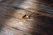 gold triangle chain necklace for men - shani and Adi Jewelry