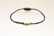 Gear bracelet form men, blue cord - shani-adi-jewerly