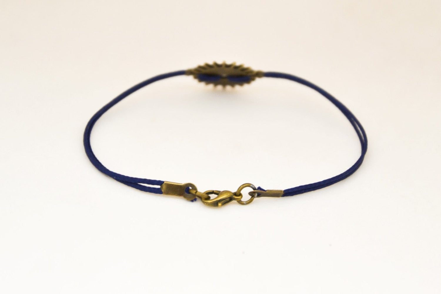Gear bracelet form men, blue cord - shani-adi-jewerly