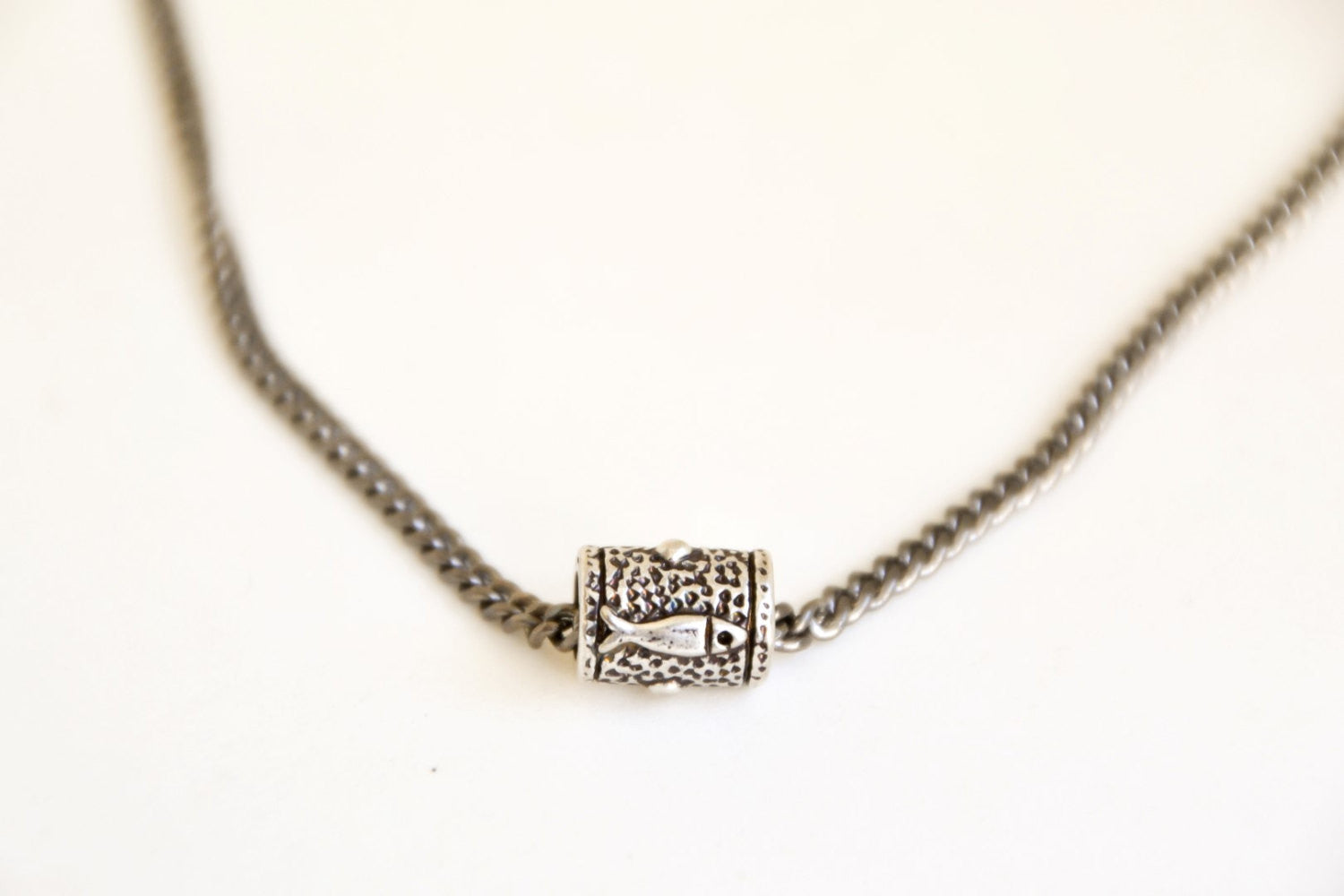 Chain Hamsa tube necklace for men - shani-adi-jewerly
