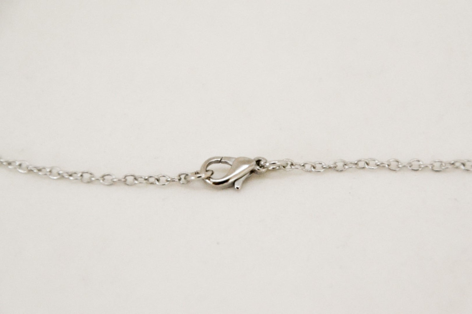Men's necklace with a silver plaque Hebrew sentence God Bless You, stainless steel chain - shani-adi-jewerly